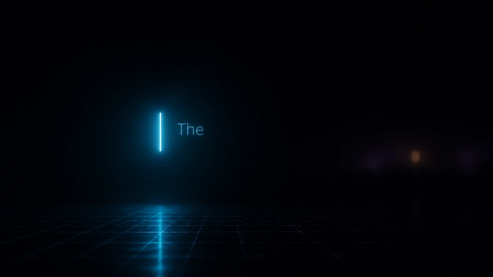 A glowing text cursor, just before the writing begins.